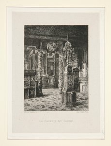 La galería de roble, pl. 6 de la suite En Victor Hugo (Victor Hugo). de Maxime Lalanne