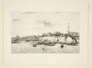 La plataine? Royan (El puente de La Plataine en Royan) de Maxime Lalanne