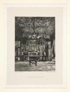 Le salon rouge (La habitación roja), pl. 5 de la suite Chez Victor Hugo (Victor Hugo