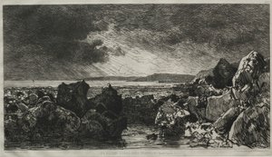 Les roches noires cerca de Trouville de Maxime Lalanne