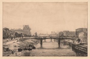 París, Vista desde el Puente de la Concordia de Maxime Lalanne