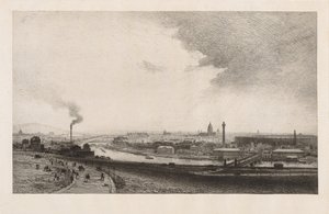 París en 1867, Vista desde el Trocadero de Maxime Lalanne