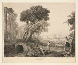 Paysage Italien (paisaje italiano) de Maxime Lalanne