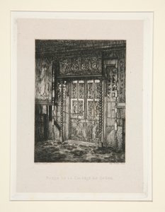 Porte de la galerie de ch?ne (Puerta de la Galería de Roble), pl. 8 de la suite Chez Victor Hugo (Victor Hugo de Maxime Lalanne