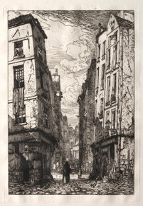 Rue des Marmousets (Viejo París) de Maxime Lalanne