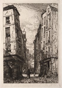 Rue des Marmousets (Viejo París) de Maxime Lalanne