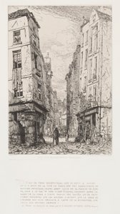 Rue des Marmousets (Viejo París) de Maxime Lalanne