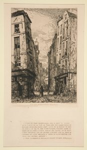 Rue des Marmousets (Viejo París) de Maxime Lalanne