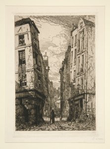 Rue des Marmousets (Viejo París) de Maxime Lalanne