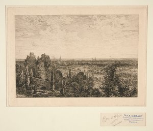 Vue de Paris (Vista de París) de Maxime Lalanne