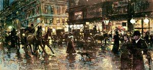 La Ringstrasse de noche, Viena