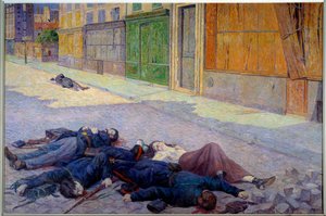 Una calle de París en mayo de 1871 o la Comuna de Maximilien Luce
