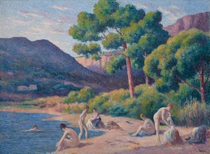 Bañistas en Saint-Tropez