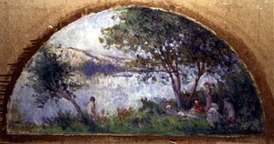 Junto al lago de Maximilien Luce