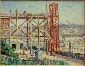La construcción del Sacré-Coeur de Maximilien Luce