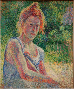 Retrato de joven mujer de Maximilien Luce
