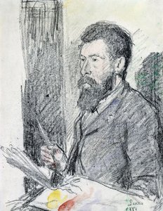 Retrato de Georges Seurat de Maximilien Luce