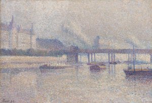 Las Orillas del Río Sena en París de Maximilien Luce
