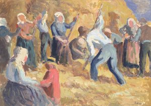 La Cosecha, c.1914 de Maximilien Luce