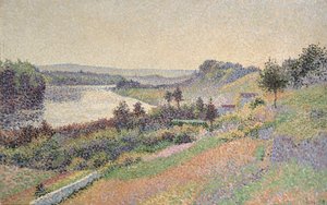 El Sena en Herblay, 1890 de Maximilien Luce