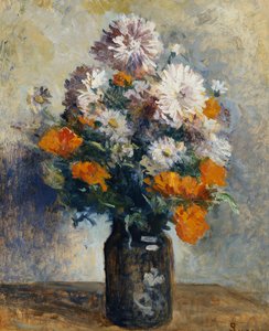 Jarrón de dalias de Maximilien Luce