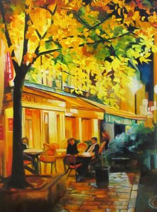 Café en una tarde de otoño