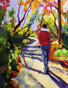 Un colorido paseo otoñal