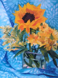 Ramo de girasoles soleados de Maxine Shore