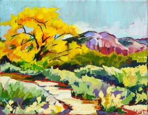 Un colorido sendero otoñal