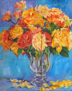 Ramo de rosas de colores vivos de Maxine Shore
