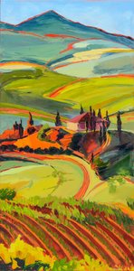 El vibrante paisaje de la Toscana de Maxine Shore