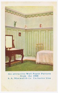 Tarjeta postal, anuncio de tarjeta comercial de Maxwell and Co. S.A.