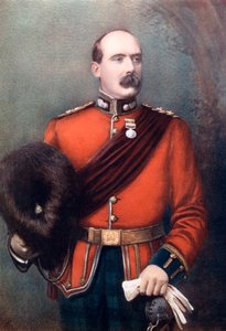 Teniente Coronel AW Thorneycroft, comandante de la Infantería Montada de Thorneycroft de Mayall