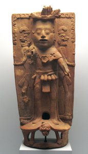 Incensario en forma del dios del maíz sobre una tortuga, Península de Yucatán Norte, período Posclásico, 900-1000 d.C. de Mayan