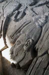 Relieve en una pirámide, Período Clásico Tardío (600-900 d.C.)