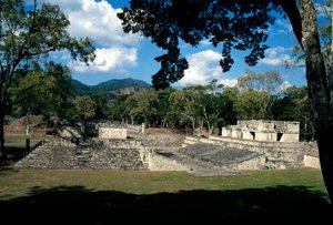 El campo de juego de pelota de Mayan