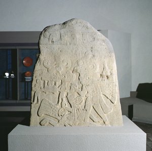 Estela 21 de Izapa, Chiapas, México, Periodo Clásico Temprano (300-600 d.C.)