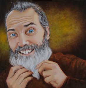 La barba, 2022 (óleo sobre lienzo)