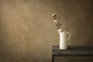 Bodegón rústico con algodón de Mayra Pama