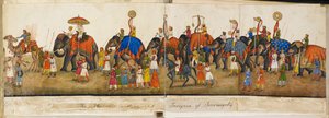 Panorama procesional, ilustración de 