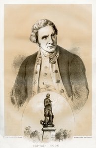 Capitán James Cook, oficial naval y explorador británico del siglo XVIII, 1879