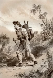 Excavador en el camino, Australia, 1879