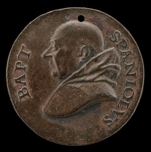 Battista Spagnoli de Mantua, 1447-1516, Poeta Carmelita [anverso], c. 1513 de Mea