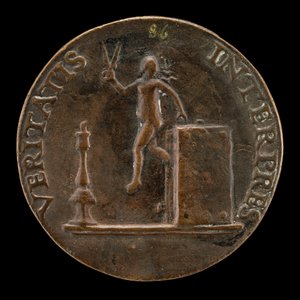 La verdad escapando de un libro [reverso], c. 1510 de Mea