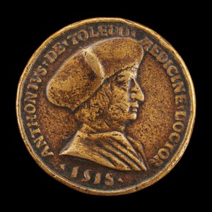 Antonio Gonzalo de Toledo, médico en Lyon [anverso] de Medallist of 1518