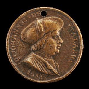 Jean de Talaru, fallecido en 1550, Canónigo de Fourvière 1517, 1518 de Medallist of 1518