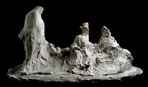 Conversación en un jardín. Escultura de Medardo Rosso (1858-1928) Barzio, Museo Medardo Rosso de Medardo Rosso