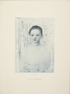 Retrato de mujer, de medio cuerpo