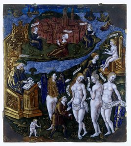 Placa con la Sentencia de Paris de Meester van de Aeneis (attributed to)