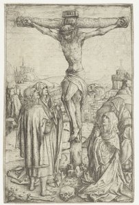La Crucifixión con María y San Juan y Dos Santas Mujeres de Meester van het Amsterdamse Kabinet